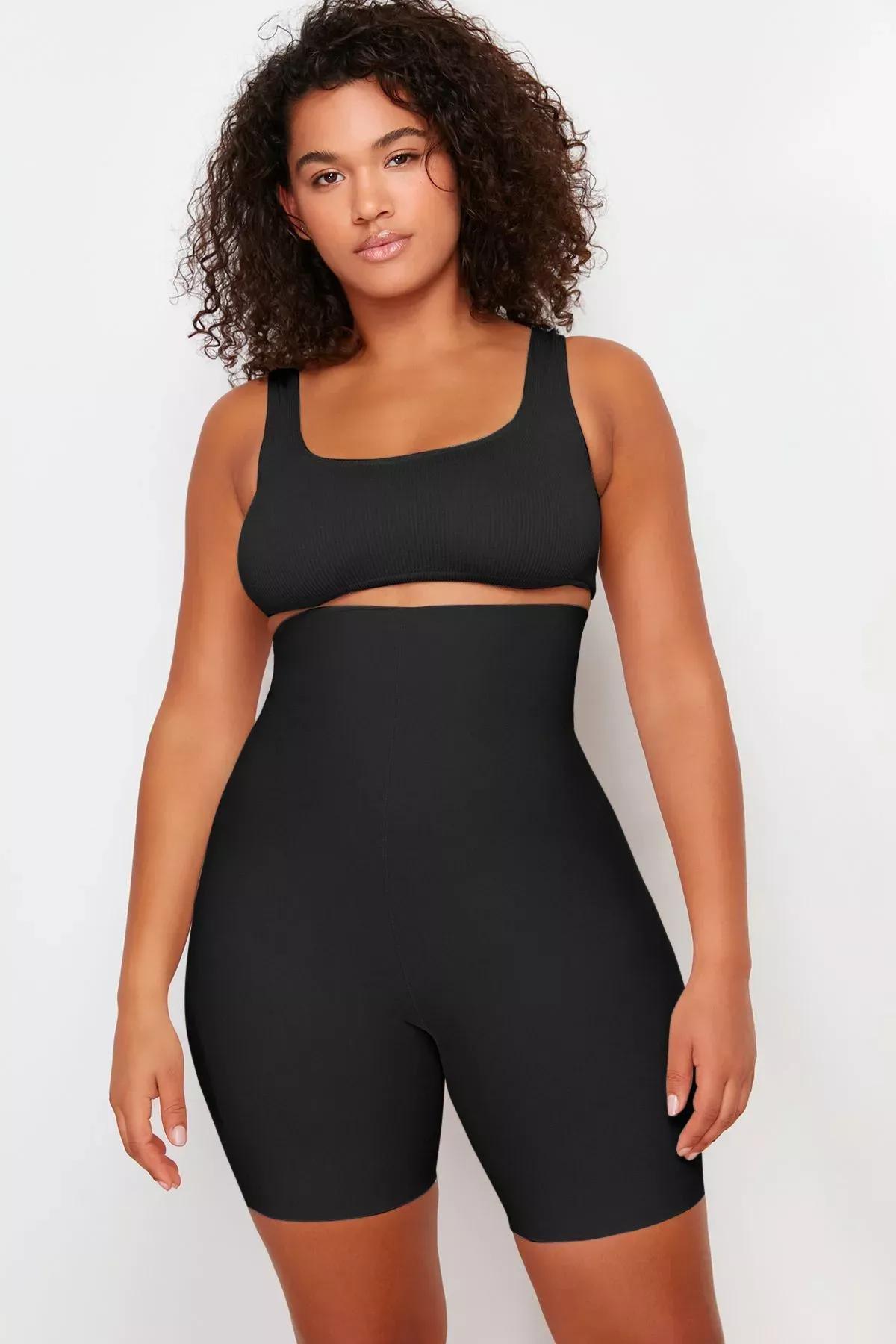Black Plus-Size Shapewear Corset, , large image number 2