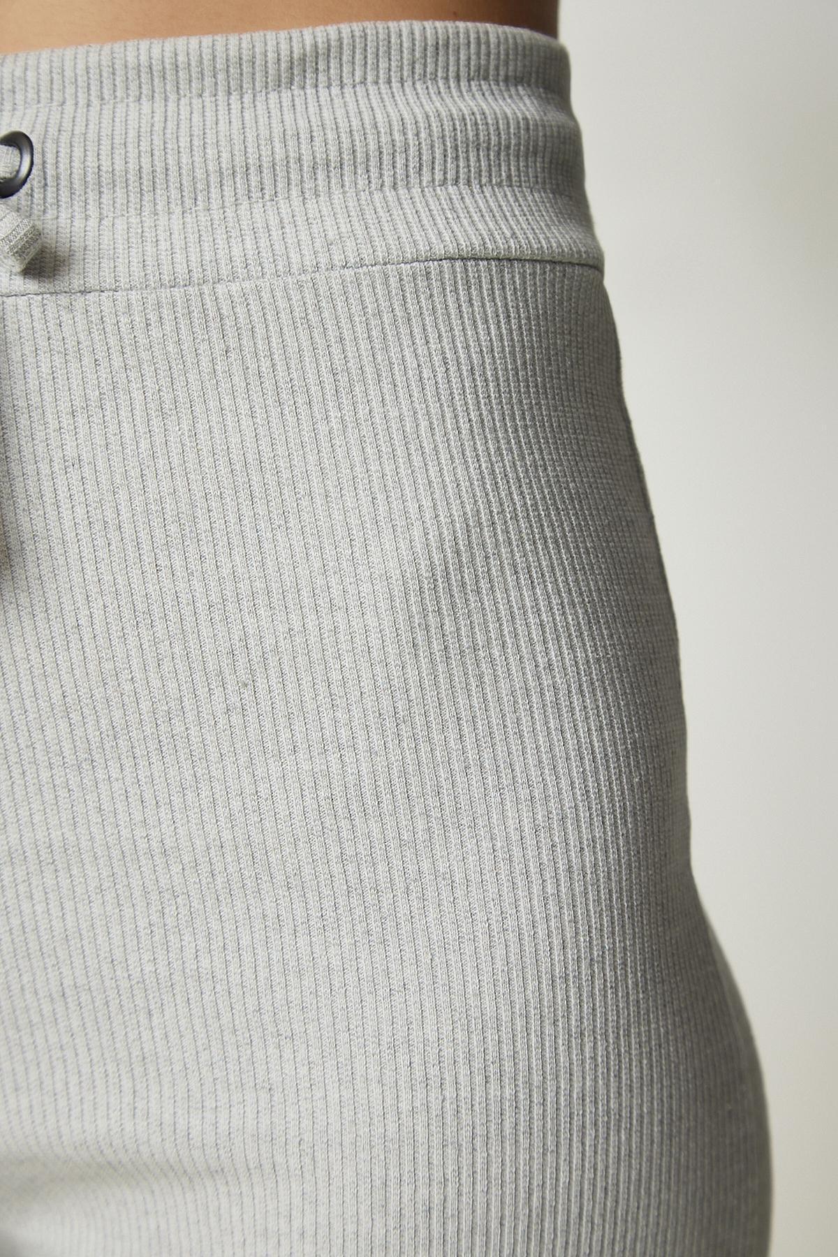 Grey Casual Ribbed Co-Ord Set, , large image number 3