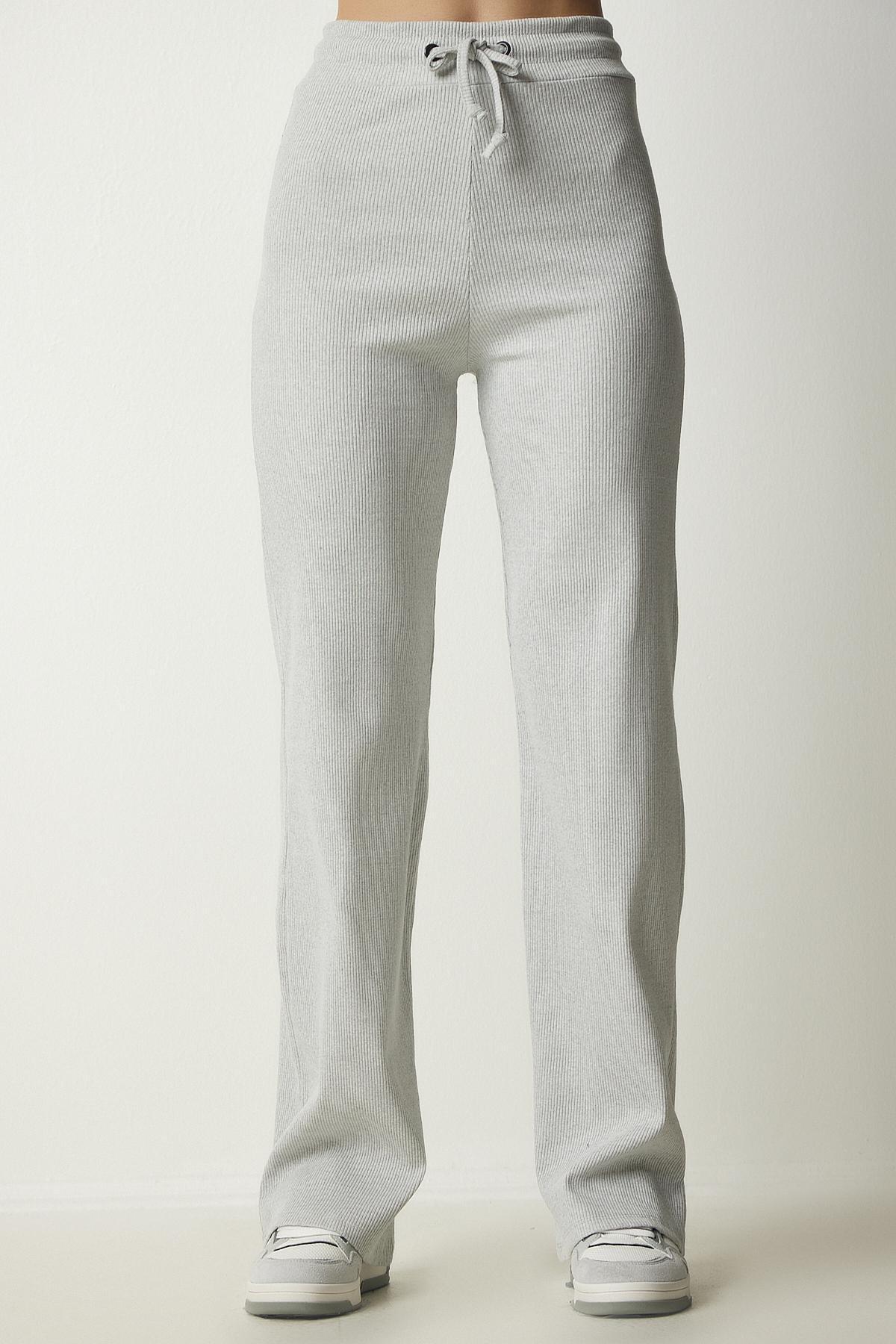 Grey Casual Ribbed Co-Ord Set, , large image number 4