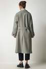 Happiness - Grey Belted Oversize Cachet Coat