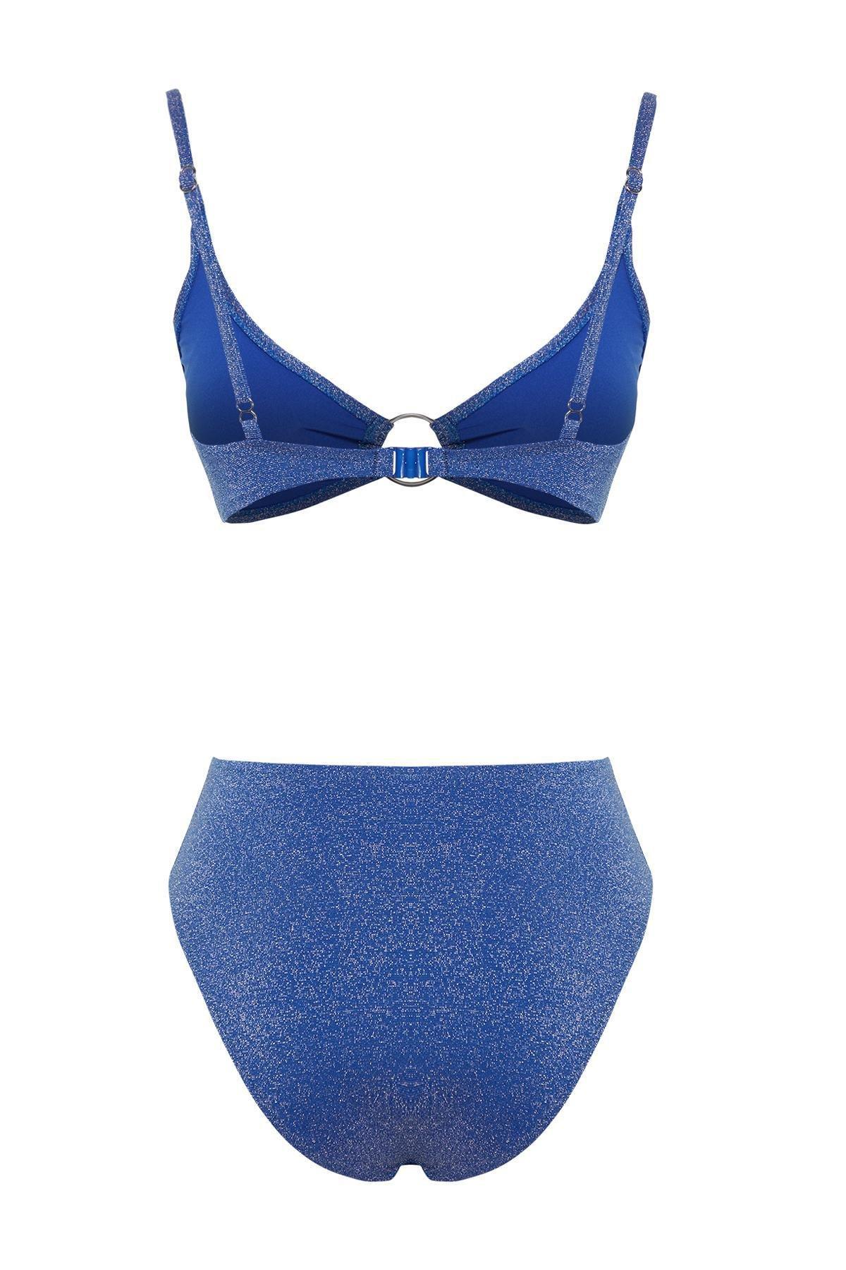 Blue Glittery Bikini Set, , large image number 6