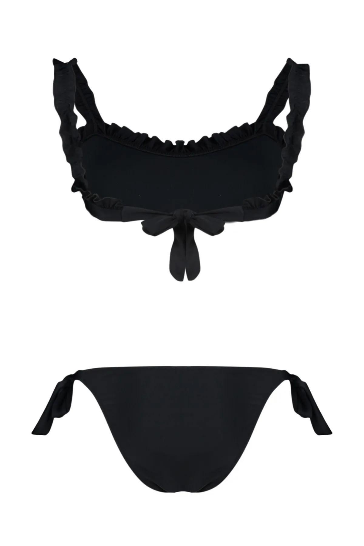 Black Bralette Bikini Set, , large image number 7