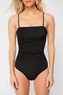 Trendyol - Black Strapless Compression Swimsuit