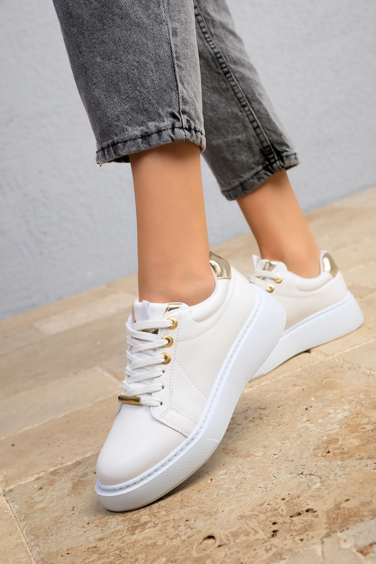 White Heeled Sneakers, , large image number 2