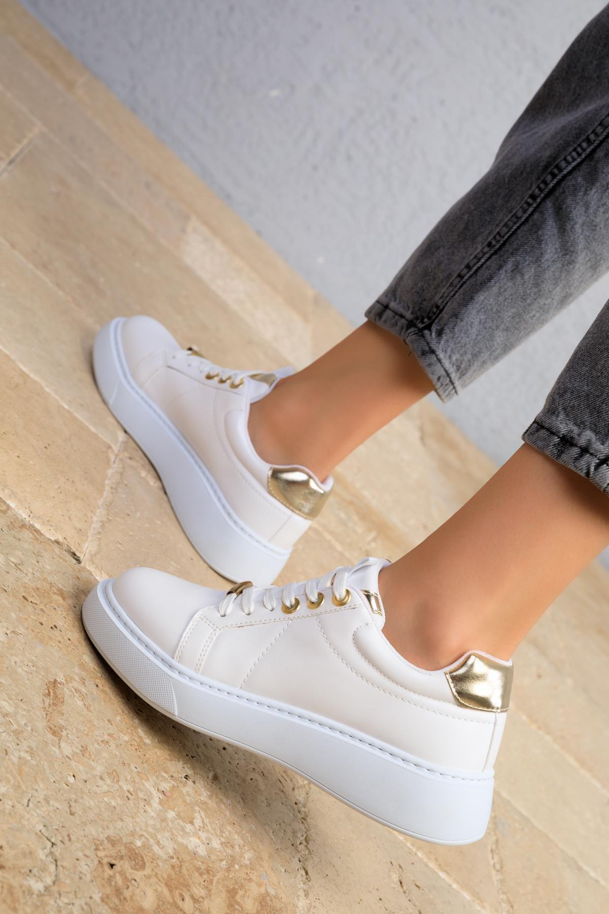 White Heeled Sneakers, , large image number 3