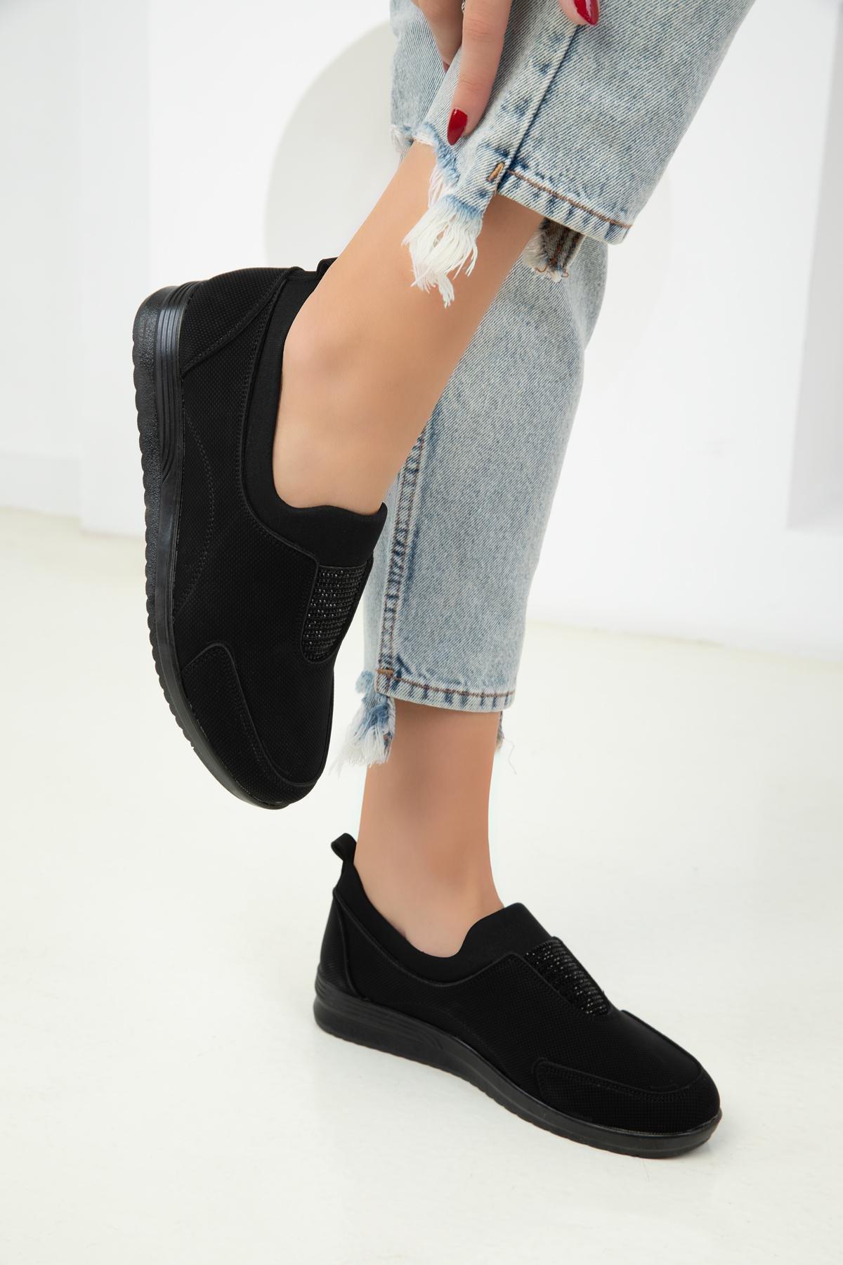 Black Matte Sneakers, , large image number 1