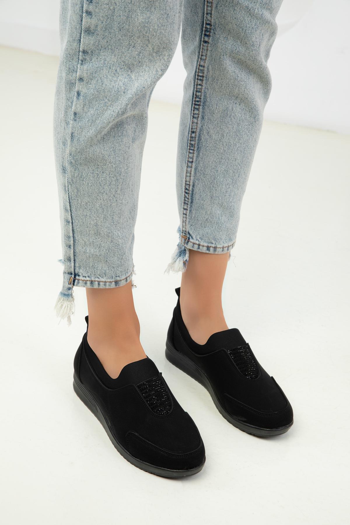 Black Matte Sneakers, , large image number 2