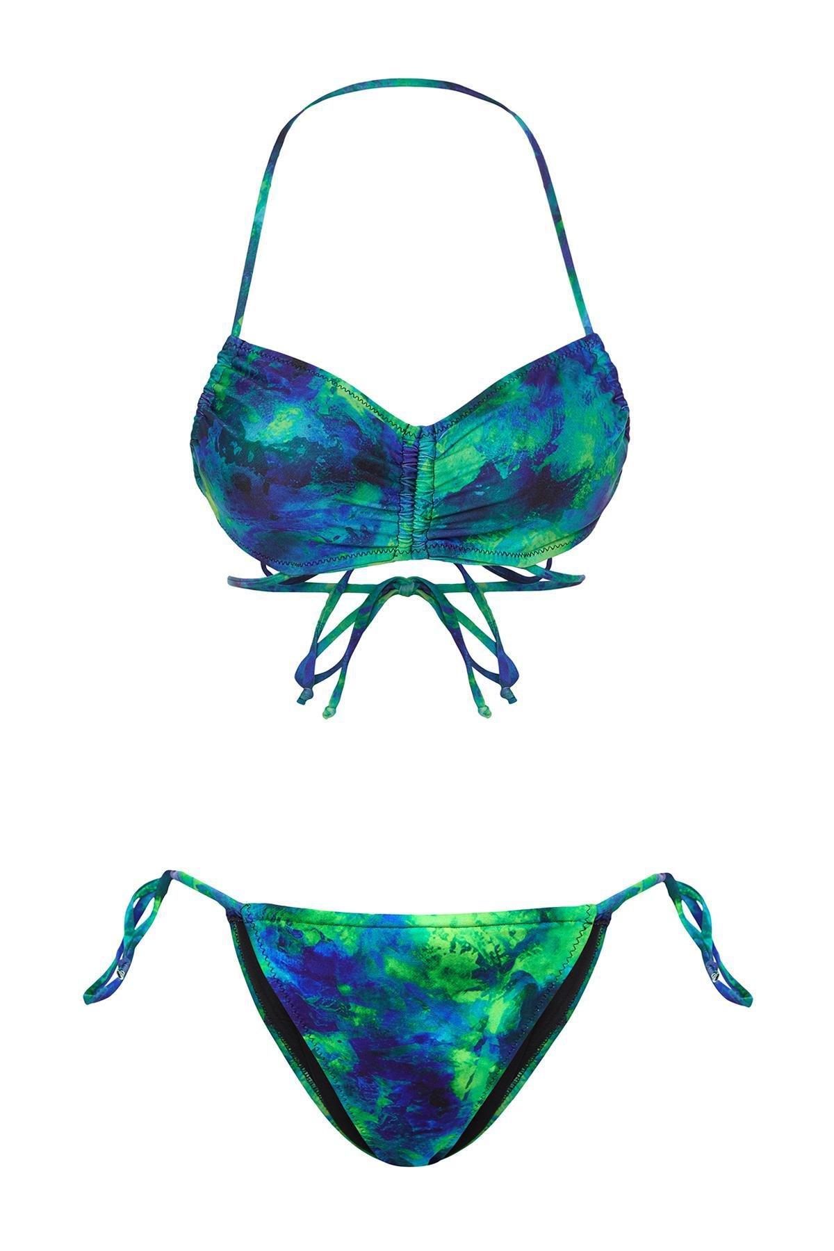 طقم بيكيني براليت بنقشة تجريدية، ألوان متعددة, C101_1704, large image number 6