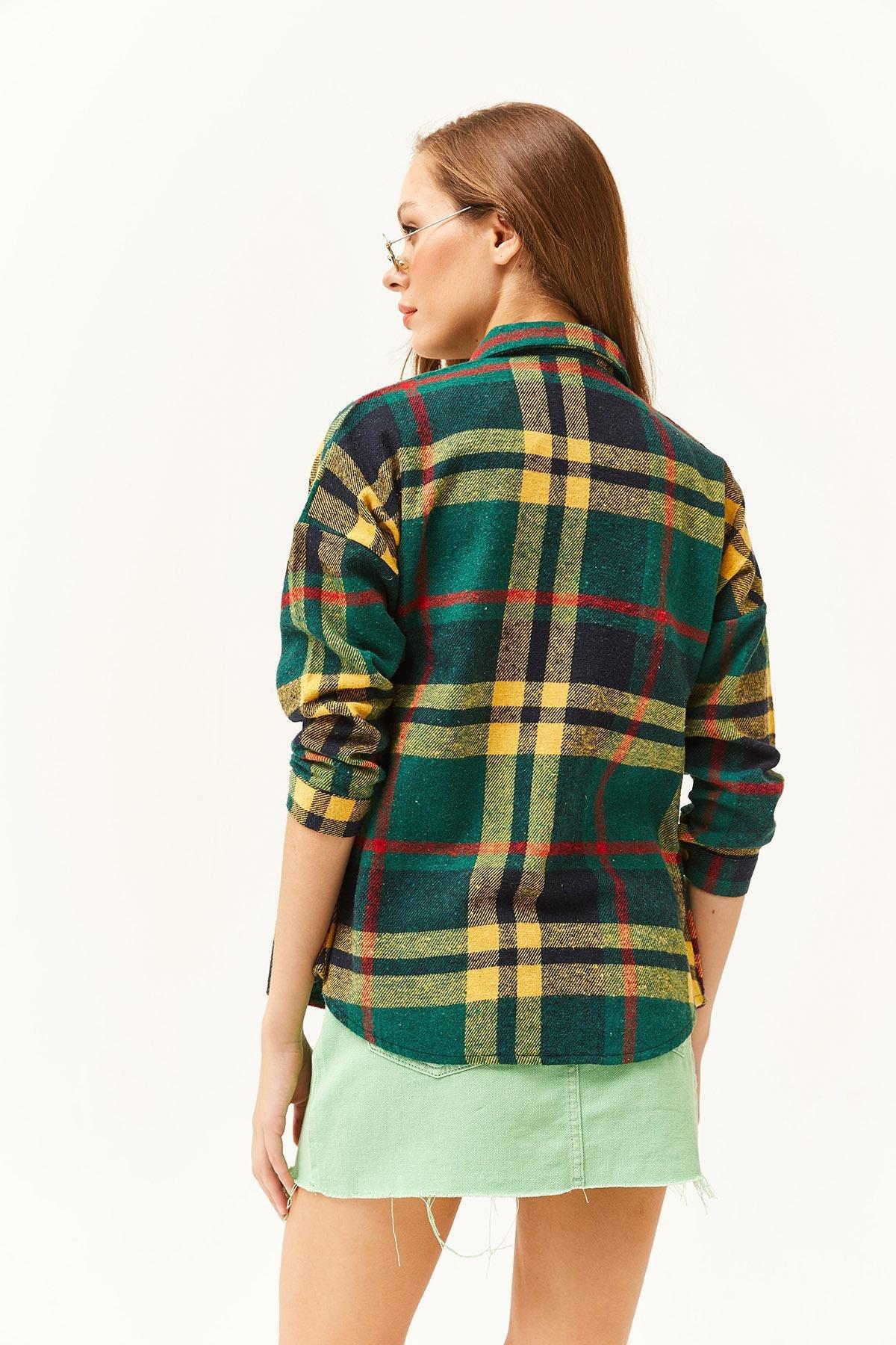 Green Checked Flannel Shirt, , large image number 4
