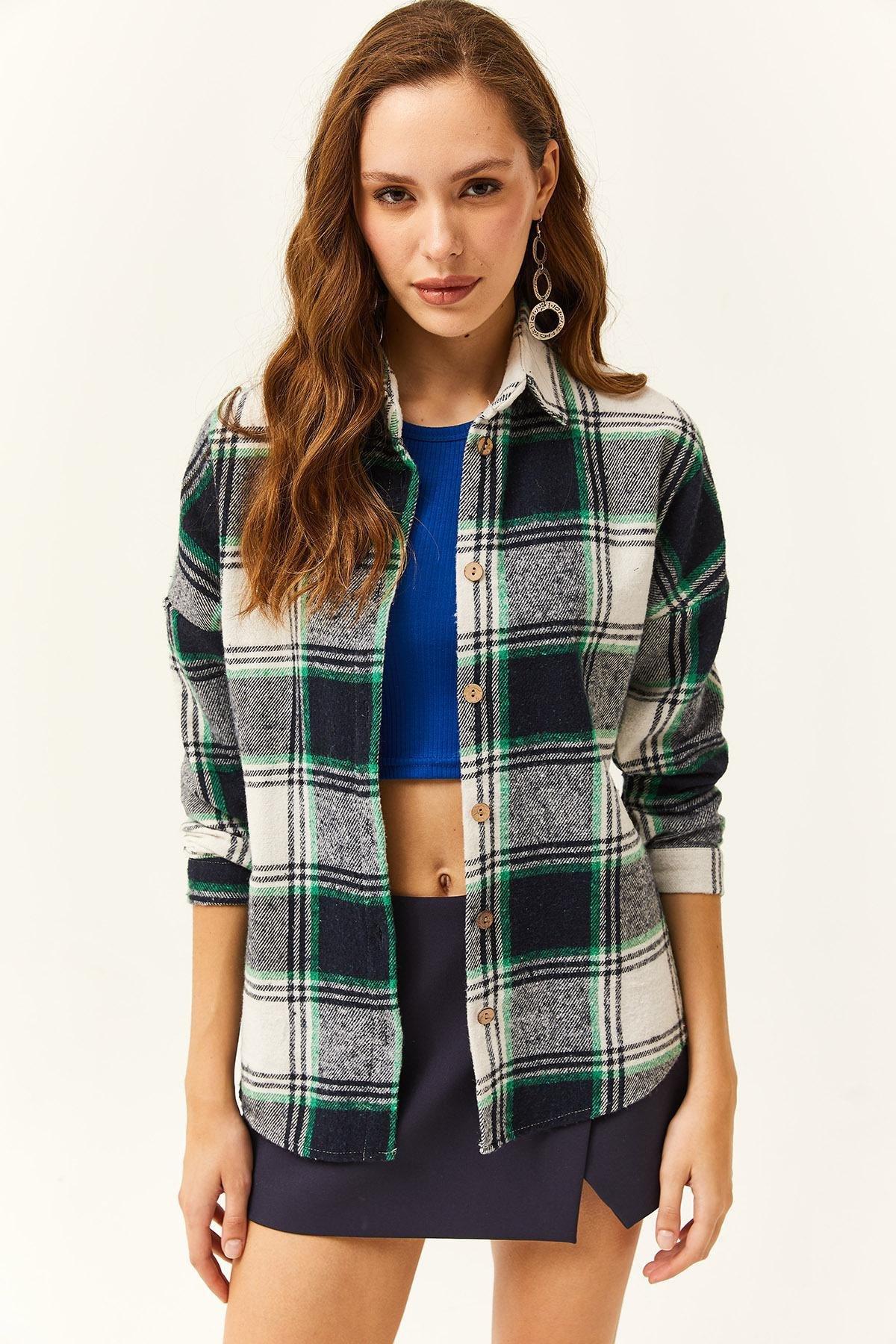 Green Plaid Lumberjack Shirt, , large image number 1