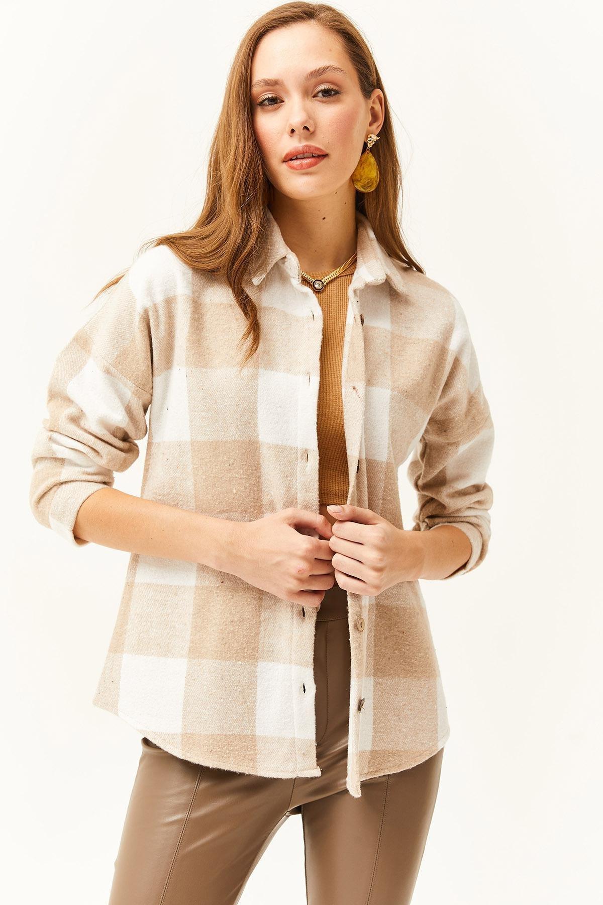 Beige Plaid Lumberjack Shirt, , large image number 2