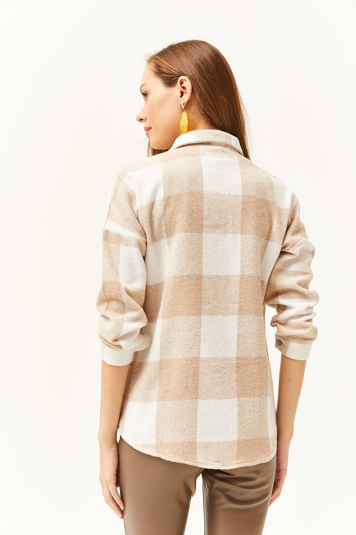 Beige Plaid Lumberjack Shirt, , large image number 4