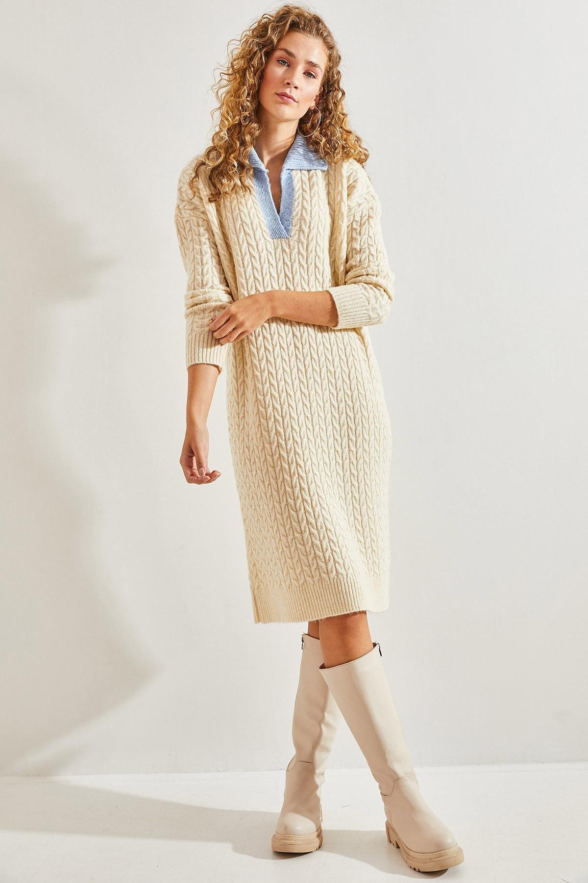 ed Textured Sweater Midi Dress, C101_5176, large image number 0