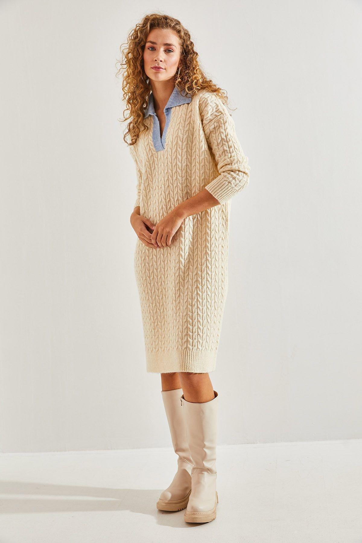 ed Textured Sweater Midi Dress, C101_5176, large image number 1