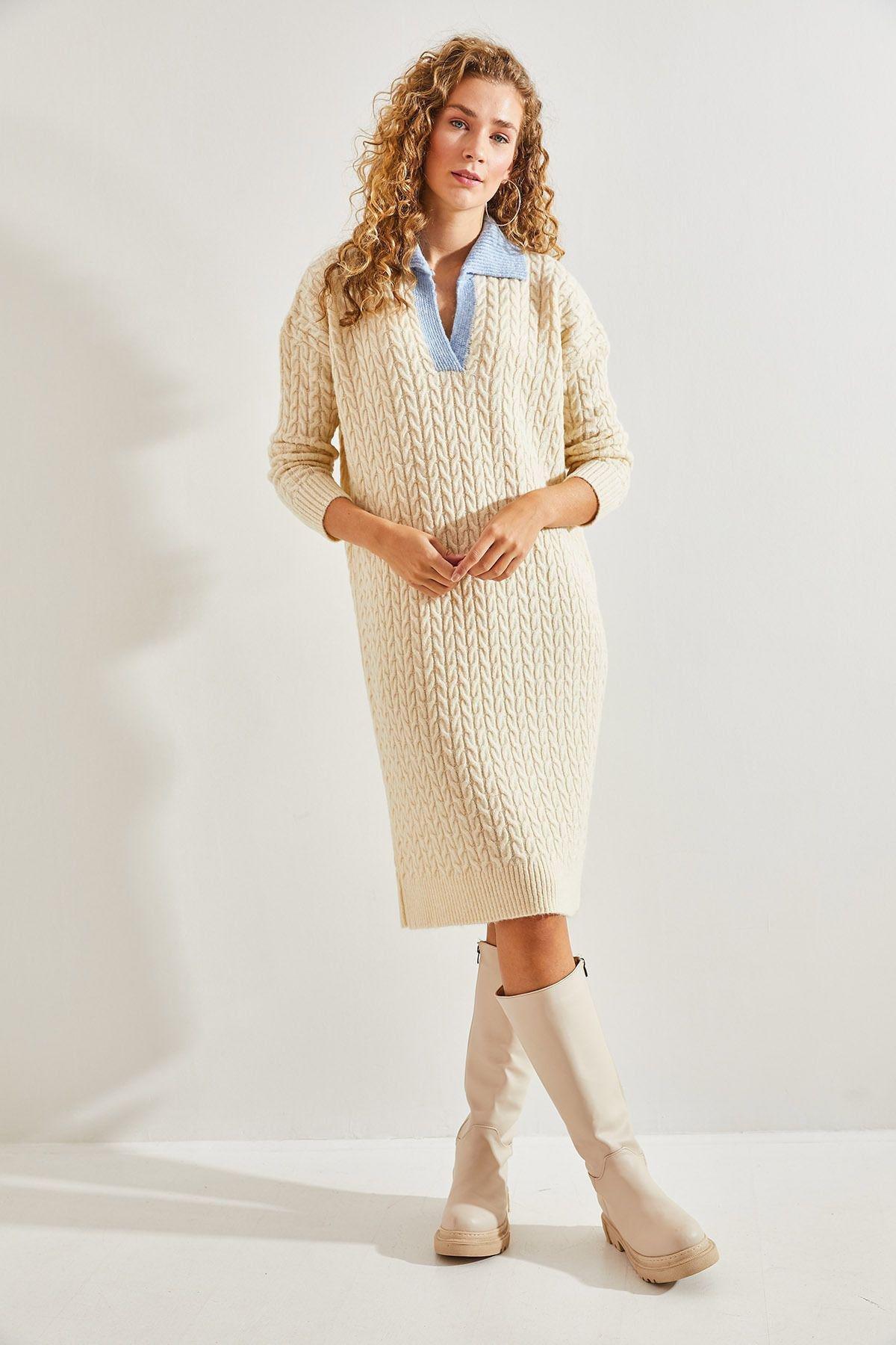 ed Textured Sweater Midi Dress, C101_5176, large image number 4