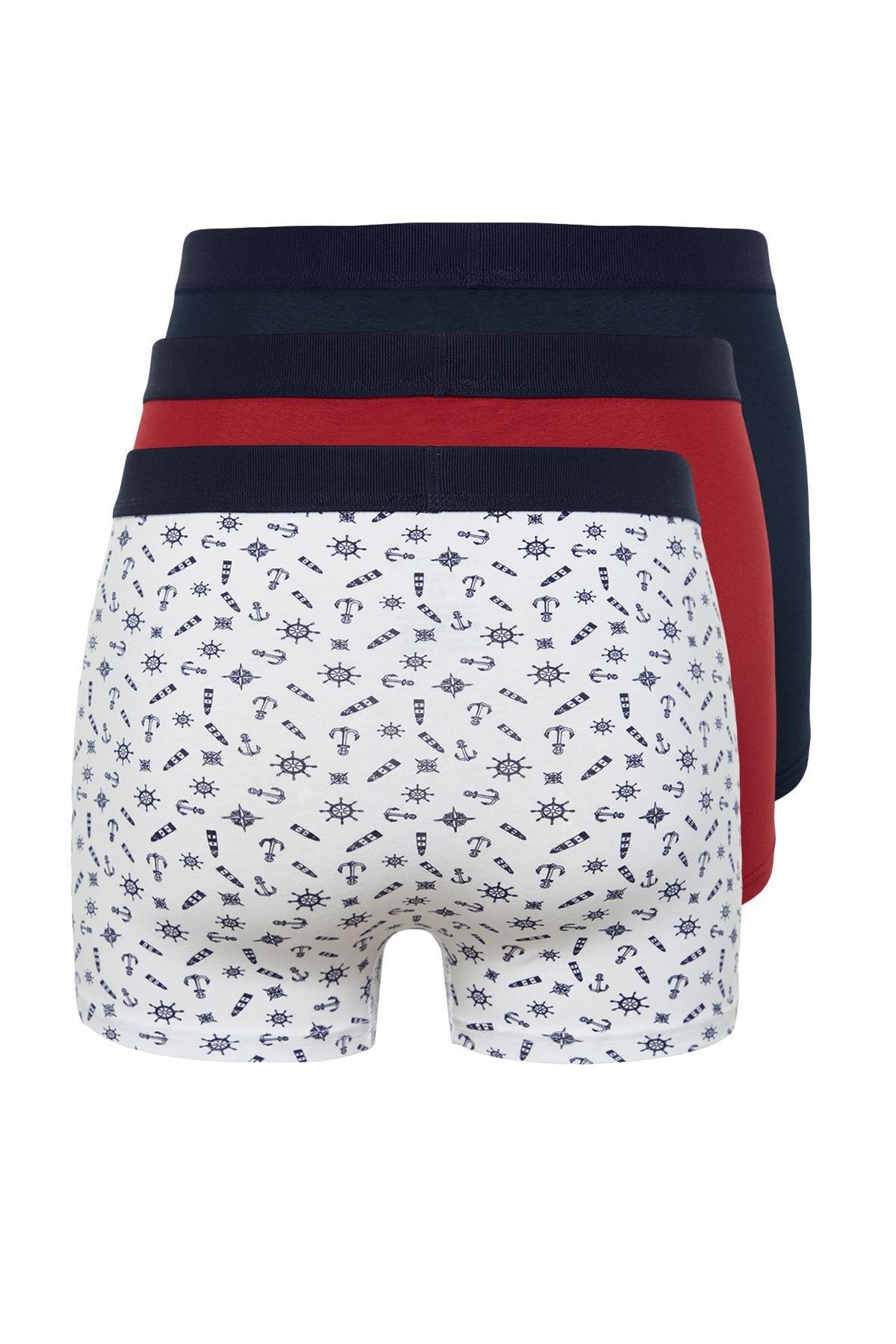 Trendyol - Multicolour Patterned Boxers , Set Of 3