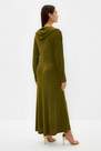 Trendyol - Khaki Collar Hooded Stylish Knitted Dress
