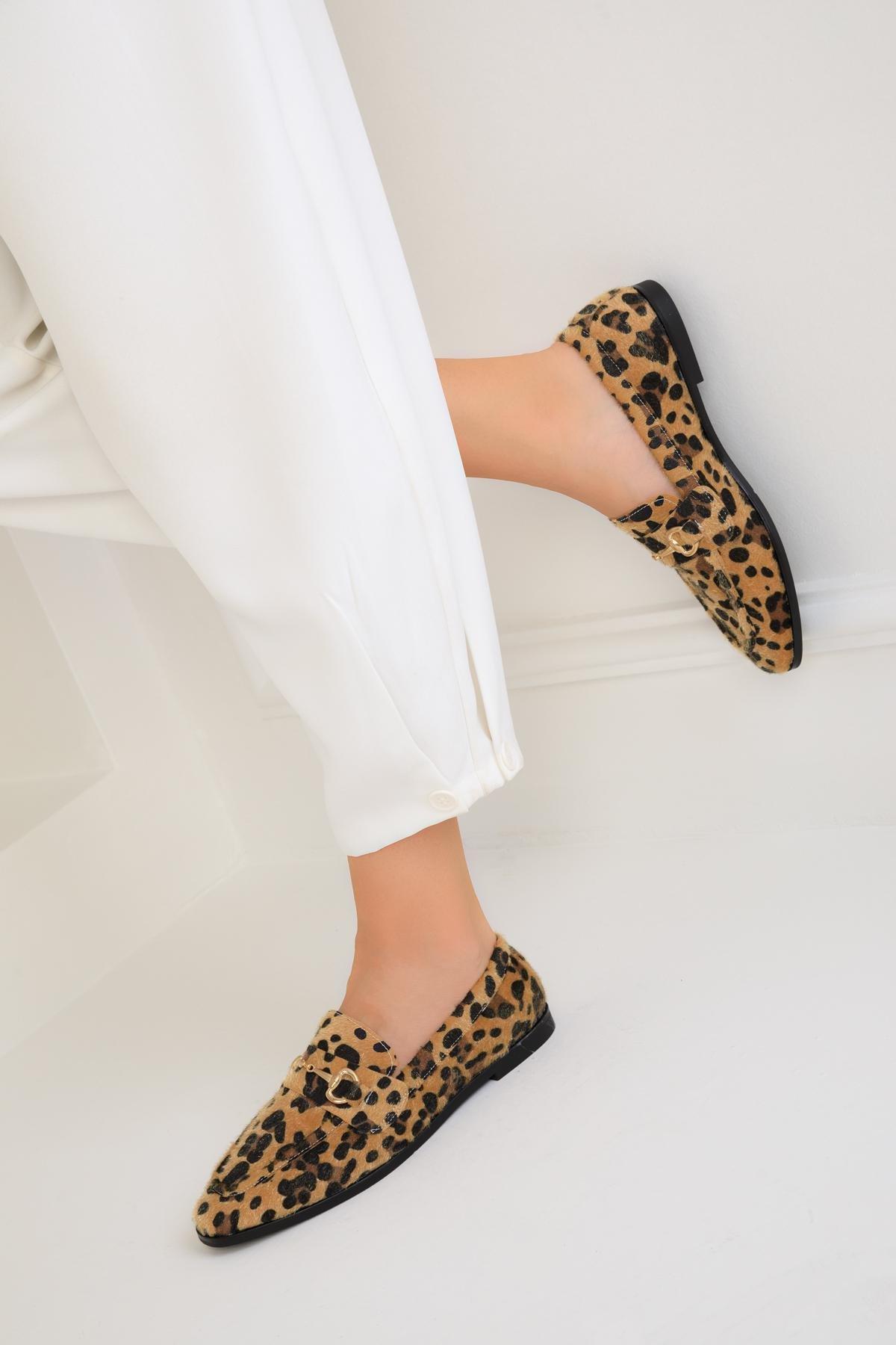 Brown Leopard Casual Shoes, , large image number 2