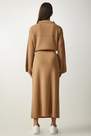 Happiness Istanbul - Beige Polo Neck Relaxed Co-Ord Set