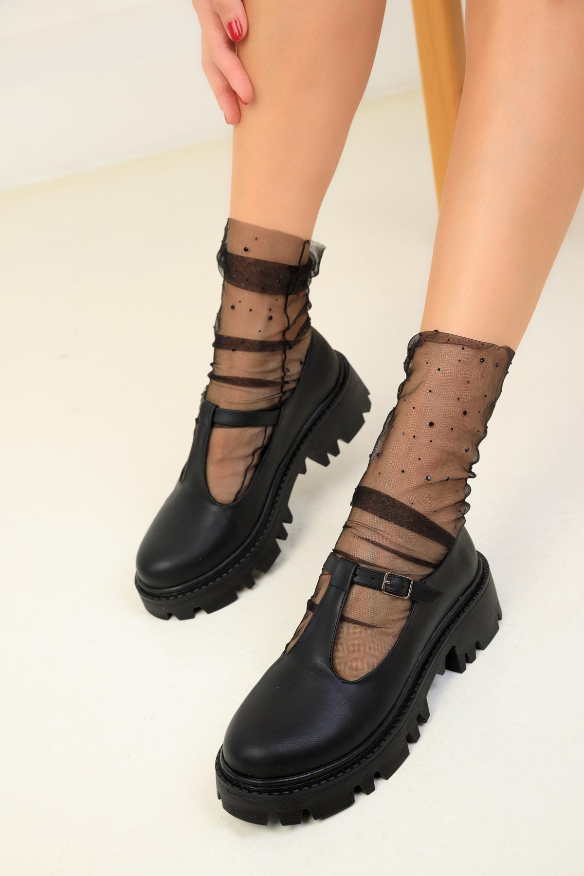 Black Casual Shoes, , large image number 1