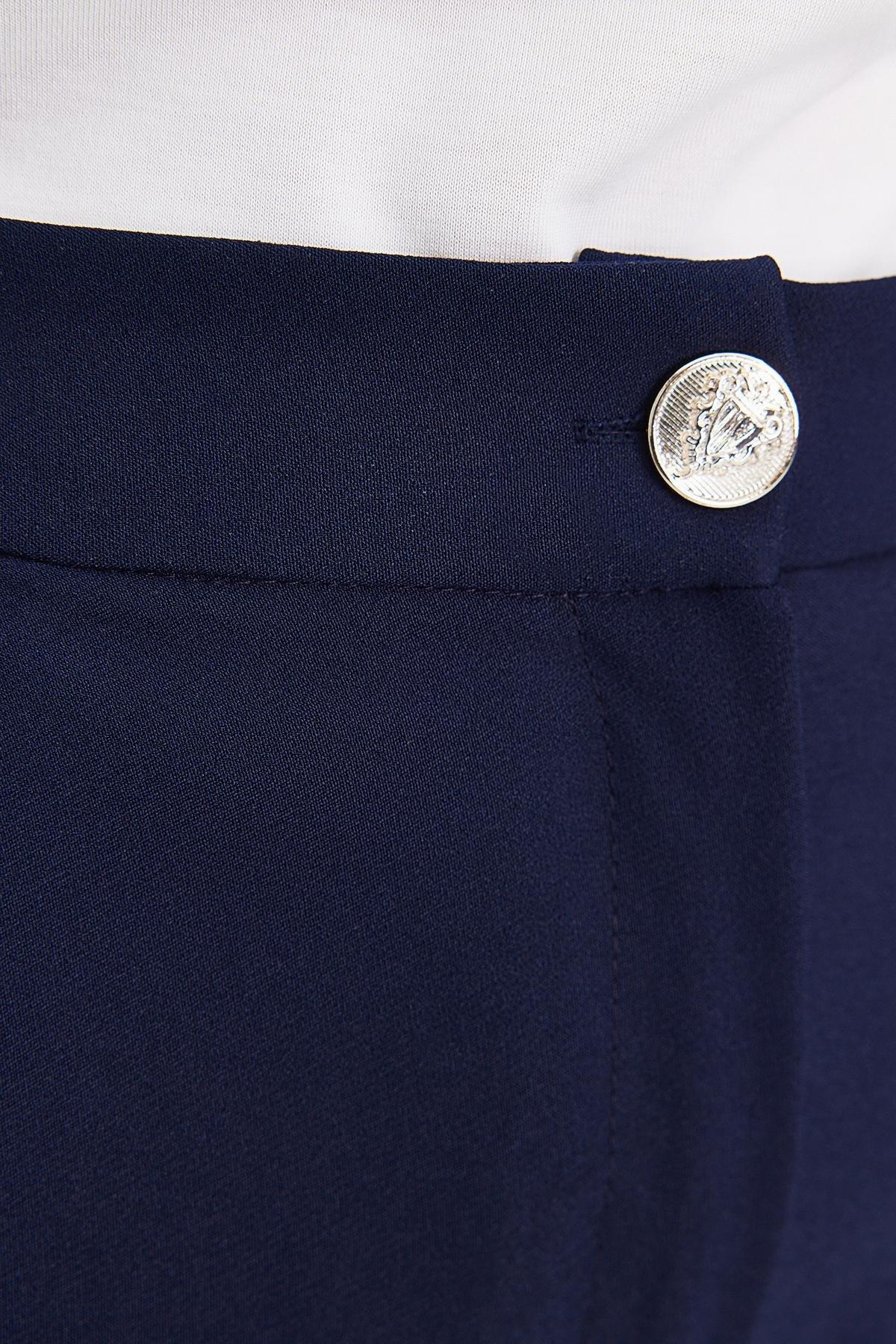 Navy Straight Leg Trousers, , large image number 4