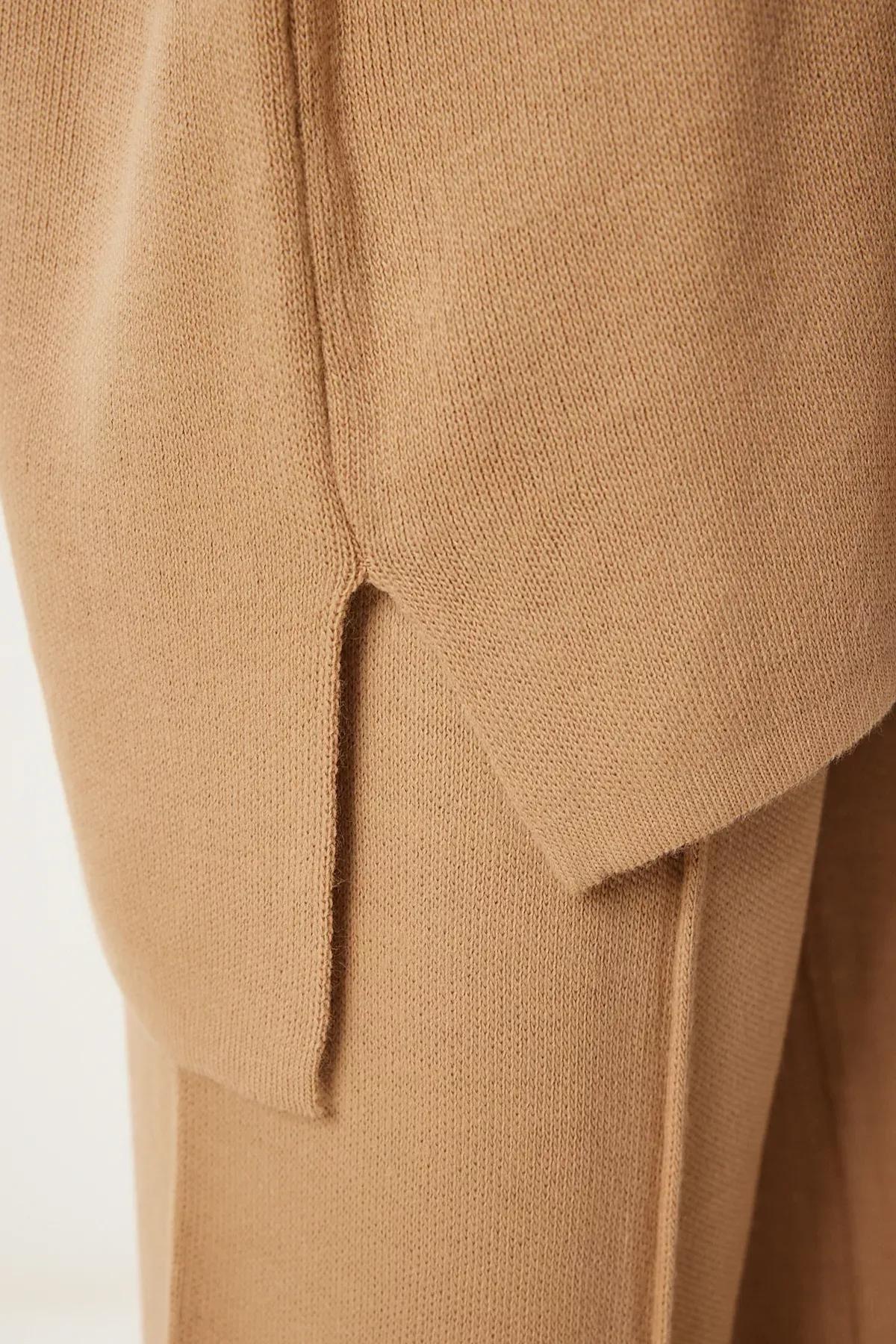 Brown Stylish Knitwear Set, Mink, large image number 4