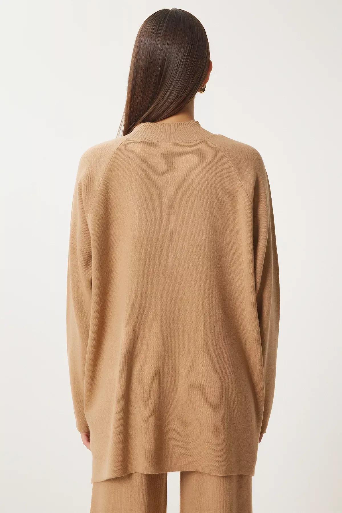 Brown Stylish Knitwear Set, Mink, large image number 7