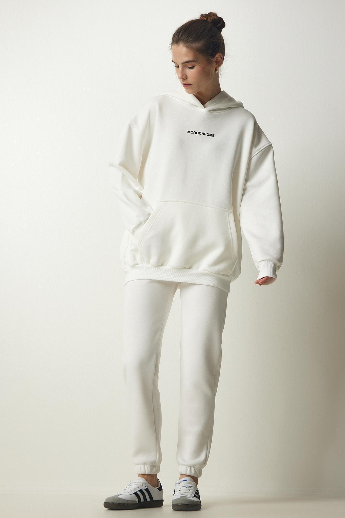 Ecru Raised Knitted Tracksuit, , large image number 0