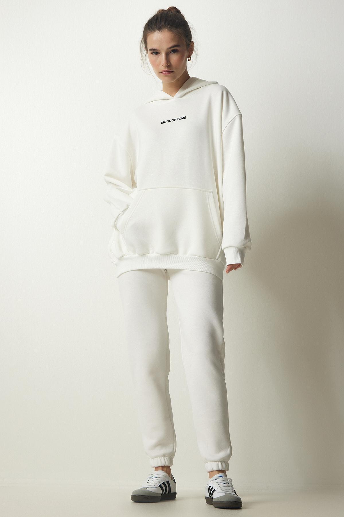 Ecru Raised Knitted Tracksuit, , large image number 1