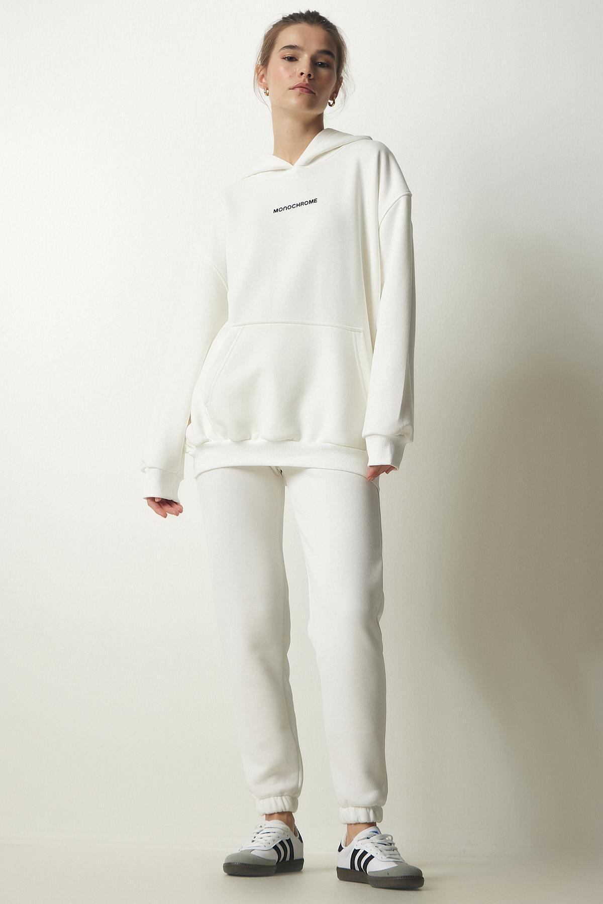 Ecru Raised Knitted Tracksuit, , large image number 2