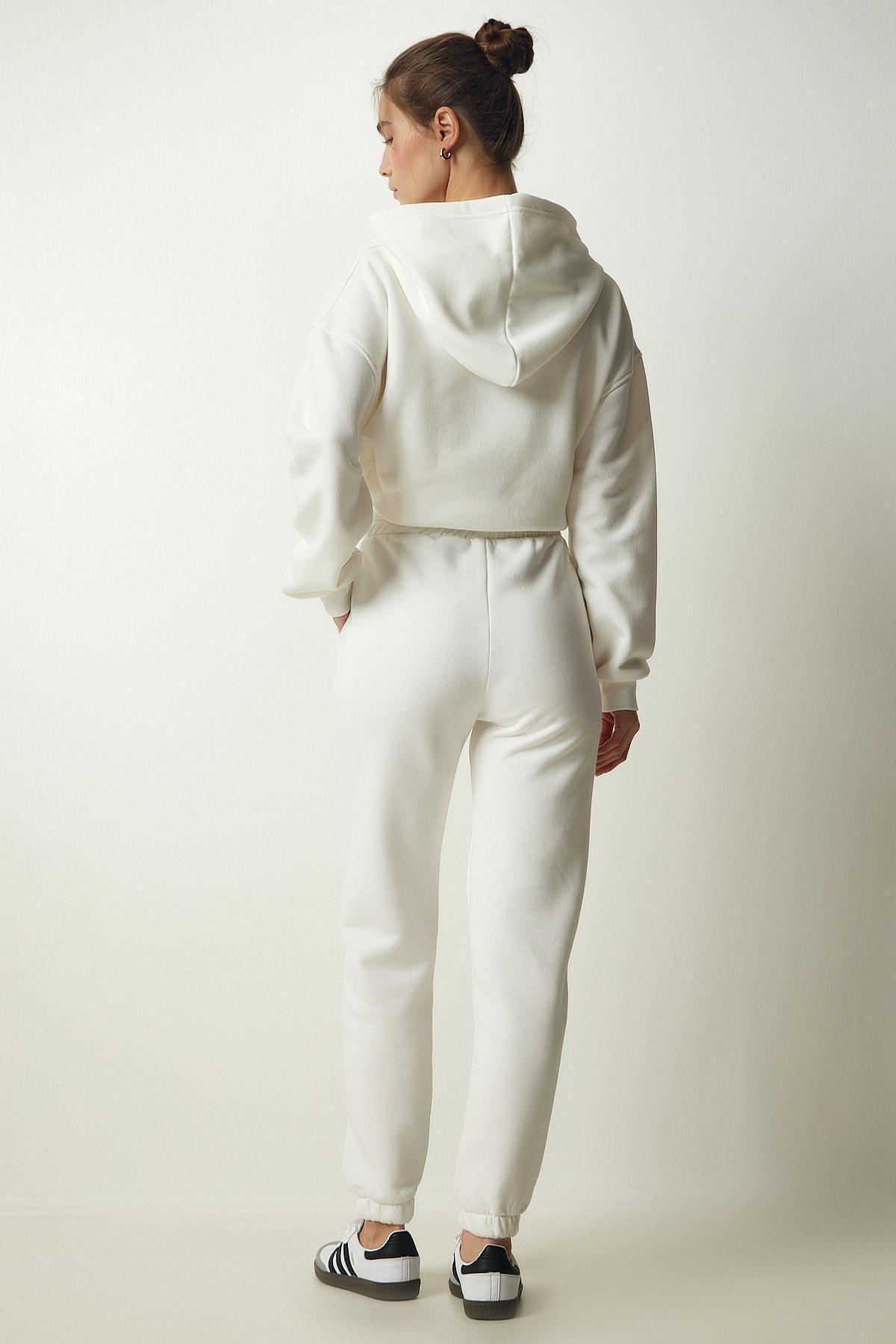 Ecru Raised Knitted Tracksuit, , large image number 6