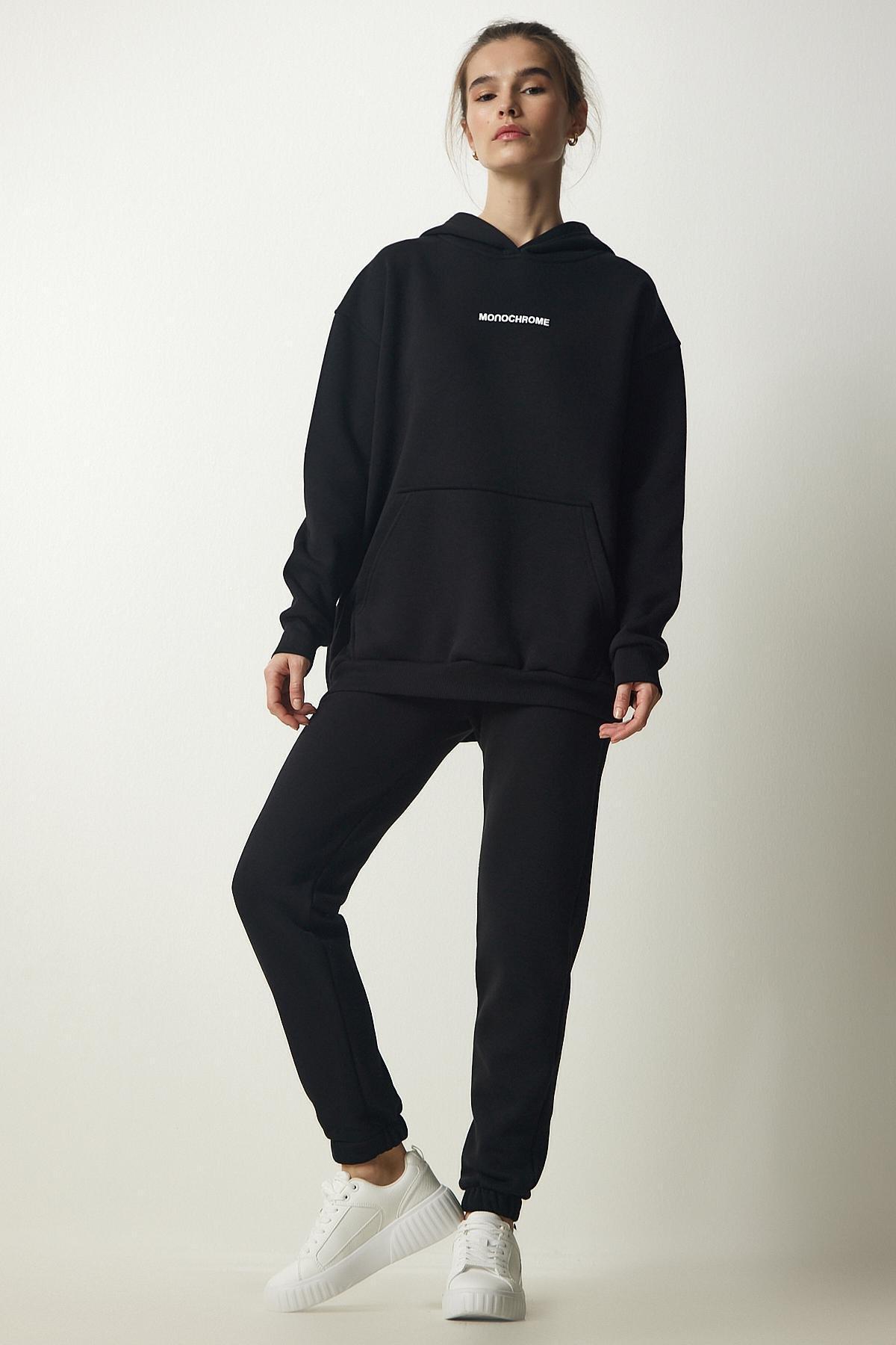 Black Raised Knitted Co-Ord Set, , large image number 0