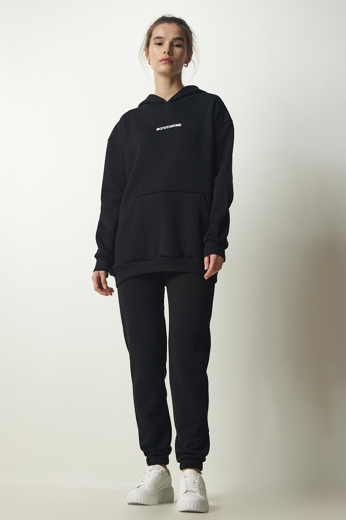 Black Raised Knitted Co-Ord Set, , large image number 1