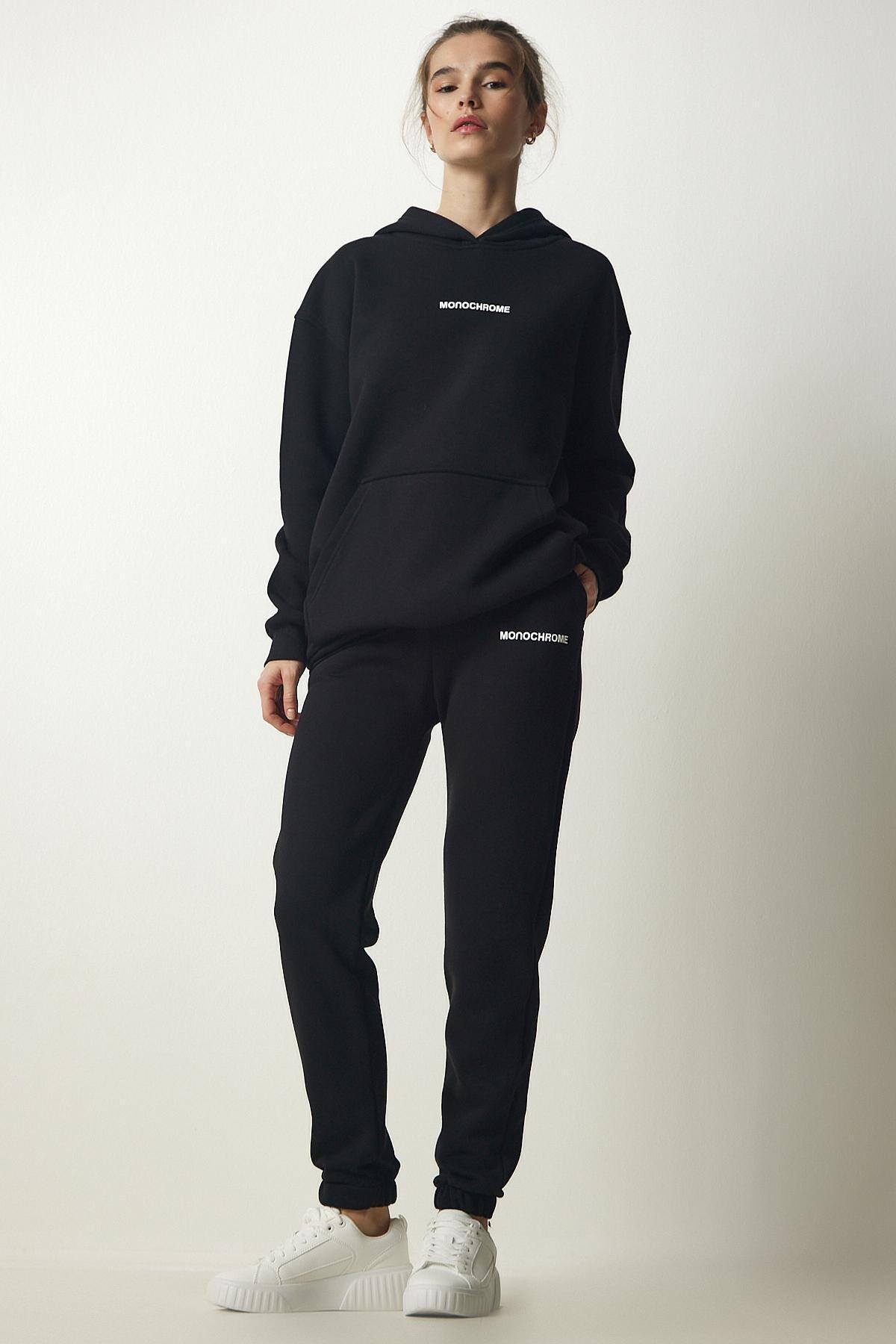 Black Raised Knitted Co-Ord Set, , large image number 2