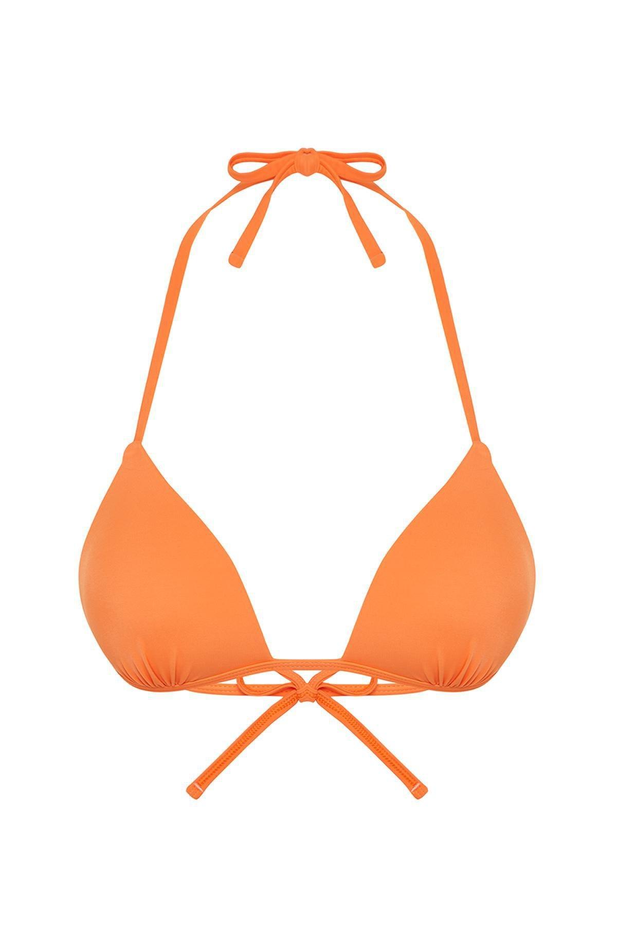 Trendyol - Orange Triangle Bikini Top