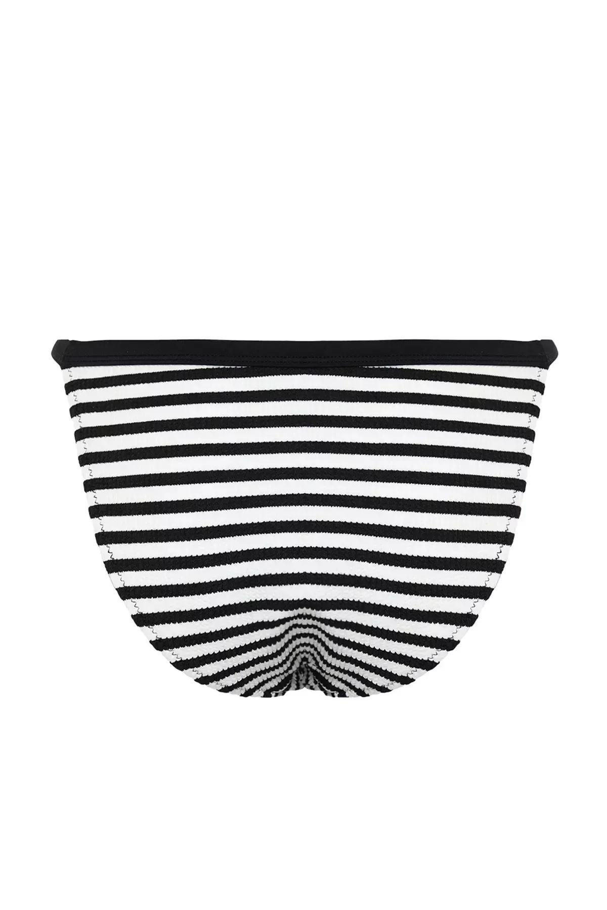 Multicolour Striped Textured Bikini Bottom, C101_1704, large image number 5