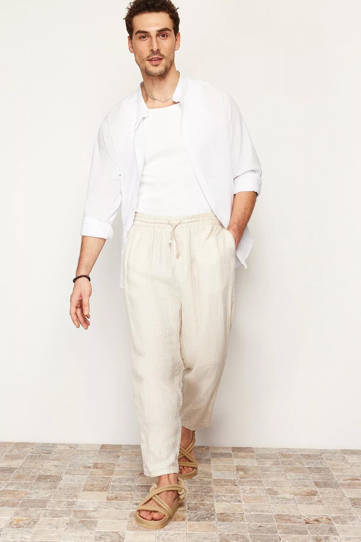 White Large Collar Embroidery Detail Shirt, White, large image number 10