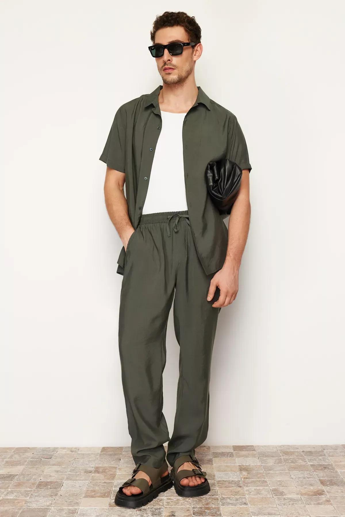 Trendyol - Khaki Modal Blended Trousers