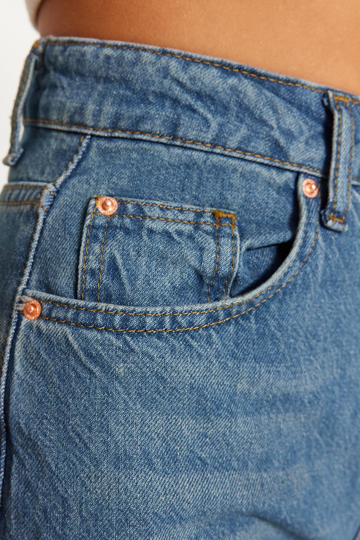 Blue Summer Thin Fabric Wide Leg Jeans, , large image number 4