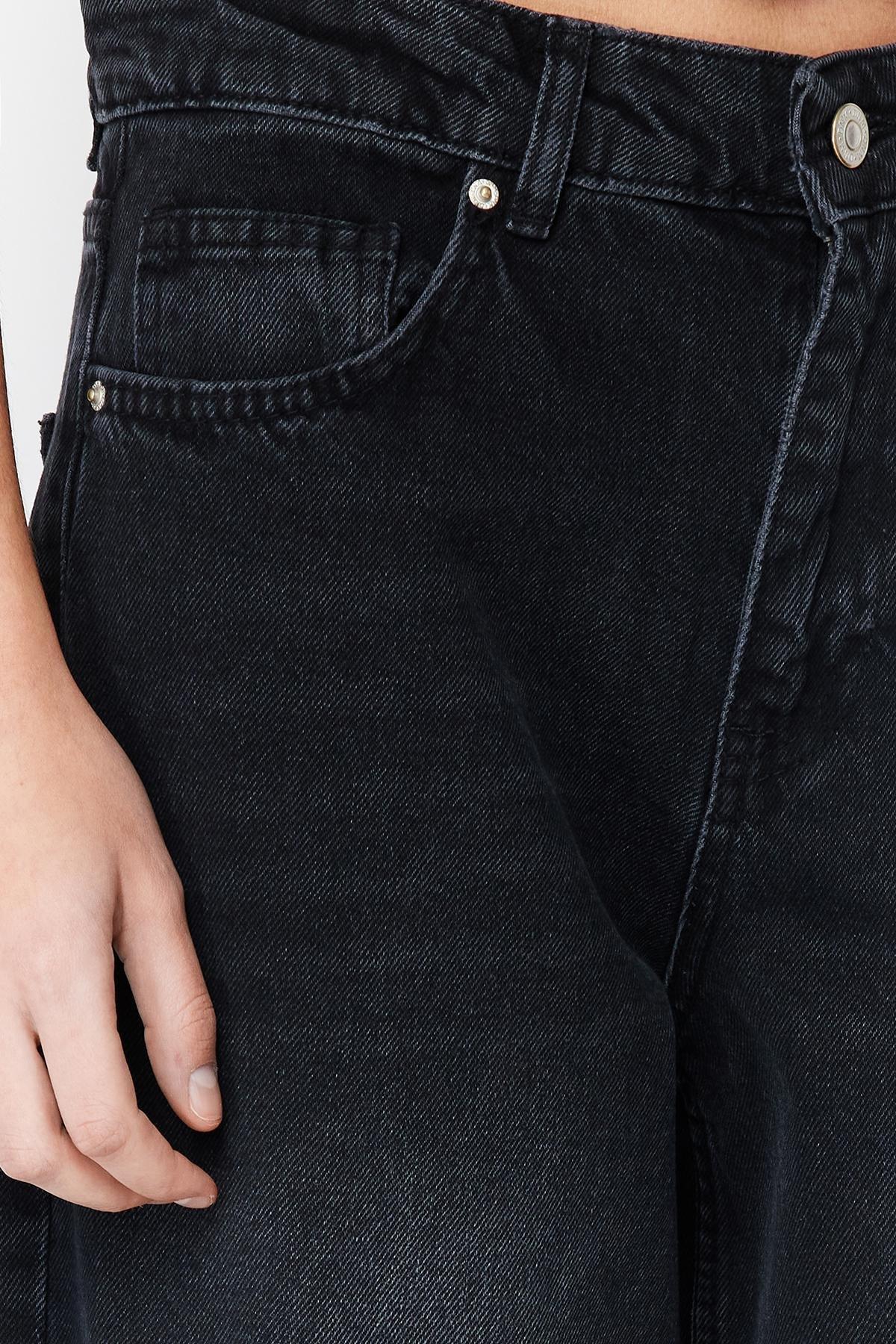 Black Low Waist Skater Jeans, , large image number 4