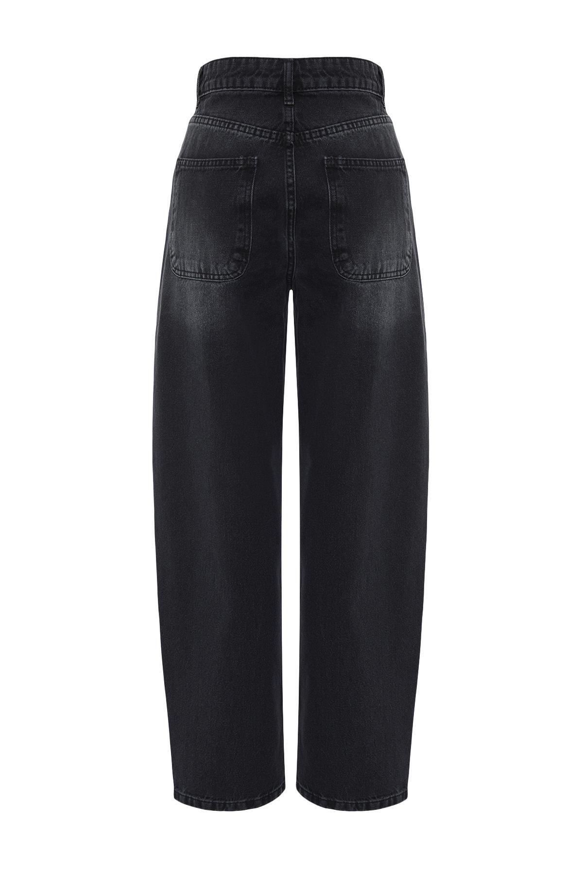 Black Low Waist Skater Jeans, , large image number 6