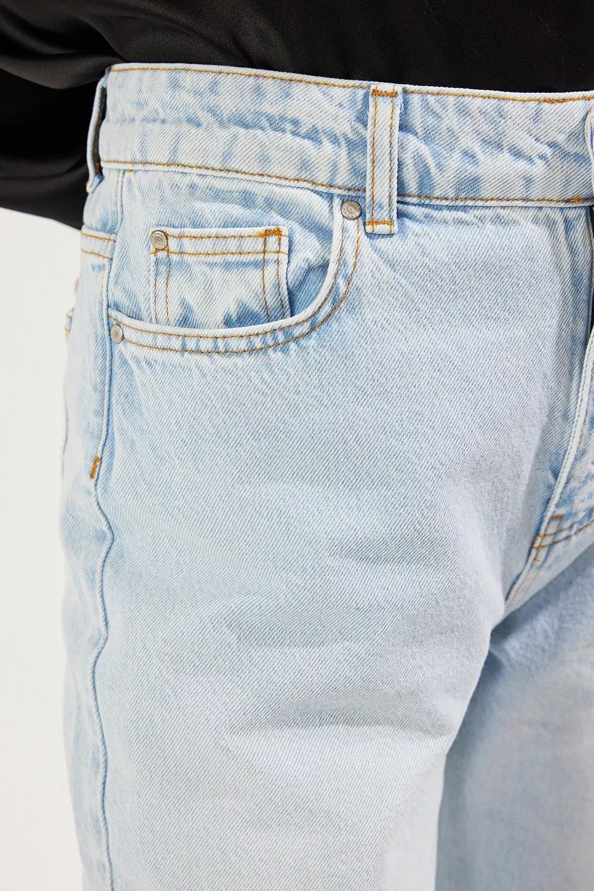 Light Blue Wide Leg Jeans, , large image number 3
