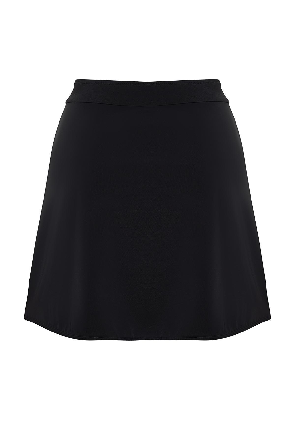 Black Skirted Regular Bikini Bottom, , large image number 7