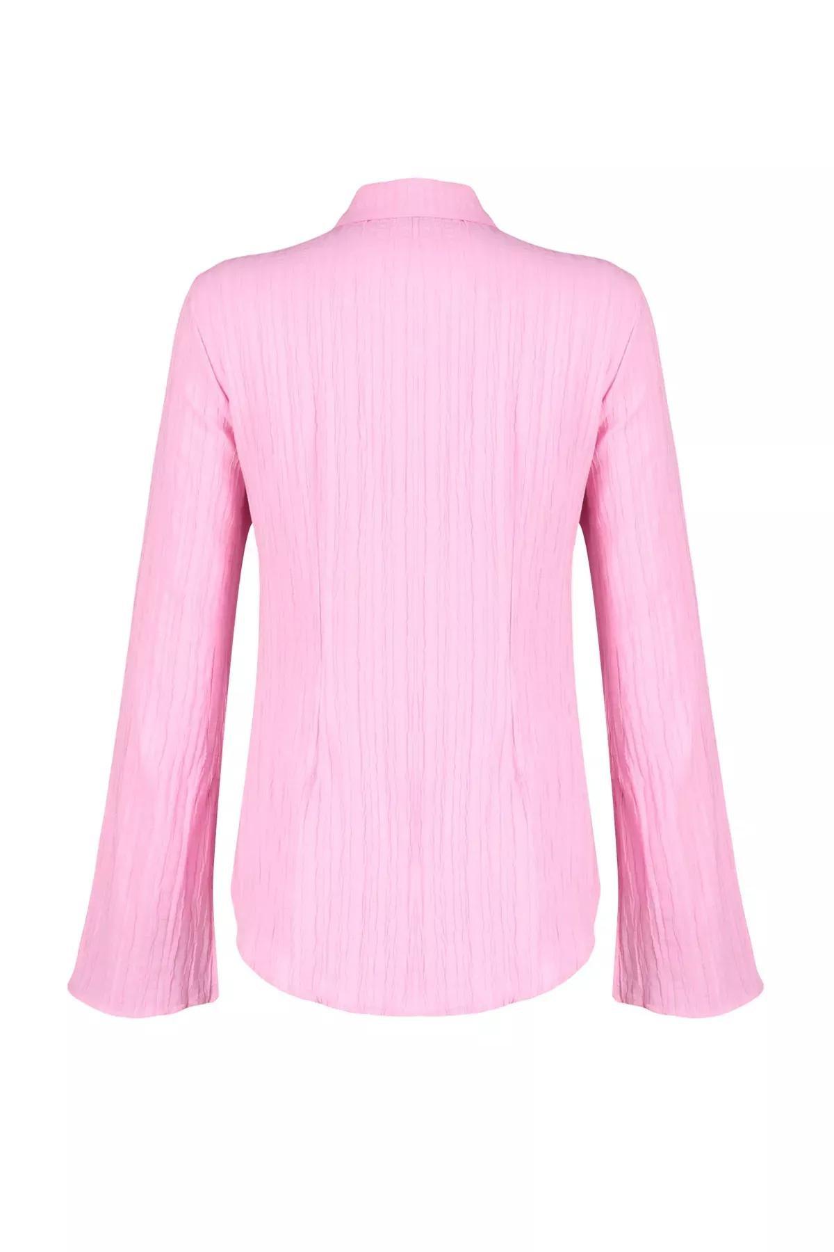 Light Pink Striped Button Down Shirt, , large image number 6