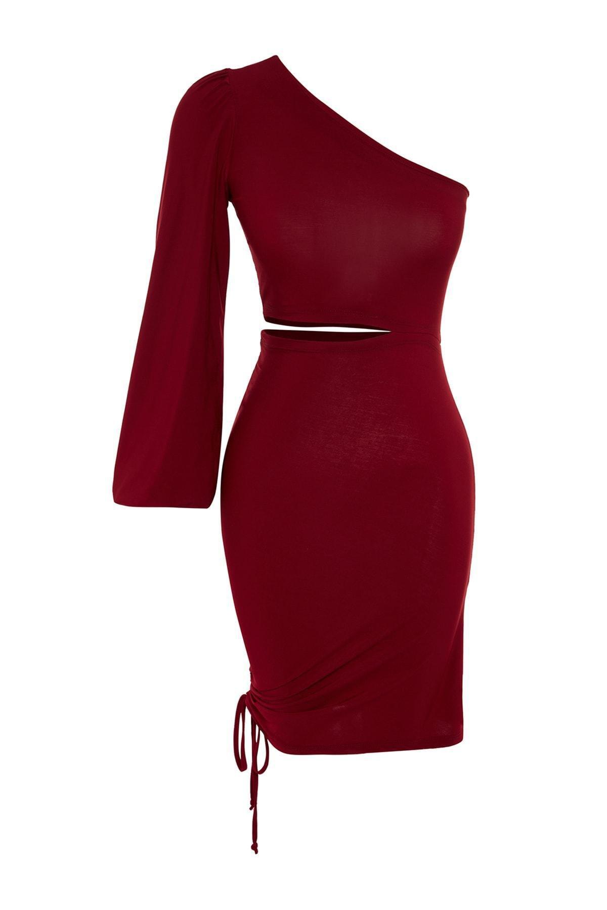 Burgundy Bodycon Dress, , large image number 5