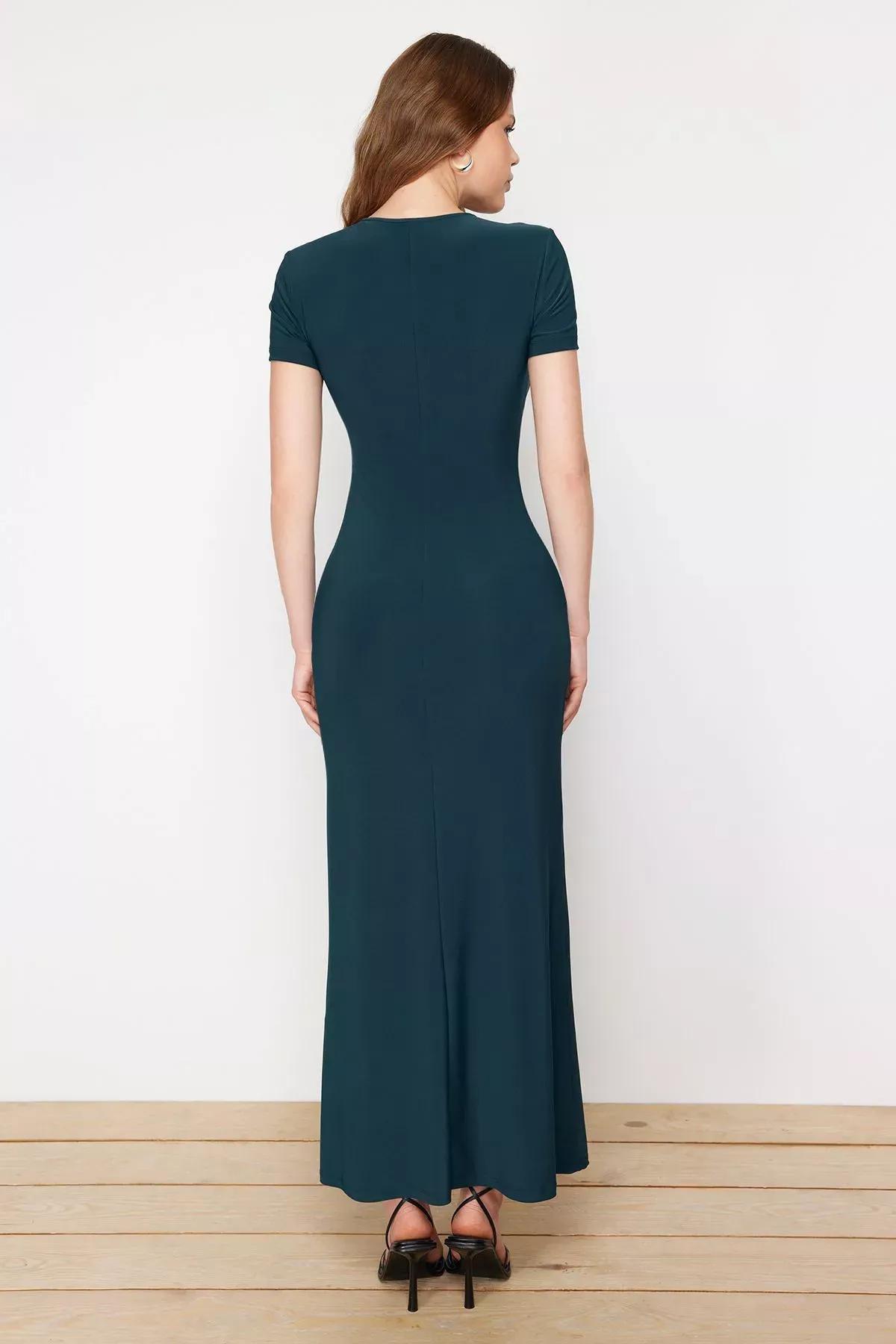 Green Short Sleeve Dress, C101_1583, large image number 9
