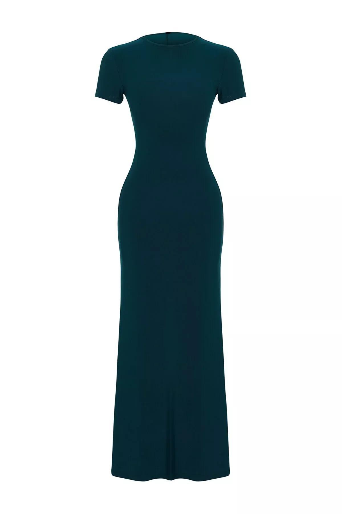 Green Short Sleeve Dress, C101_1583, large image number 10