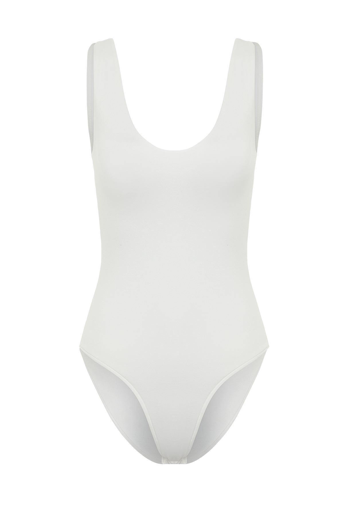 Ecru Knitted Bodysuit, , large image number 5