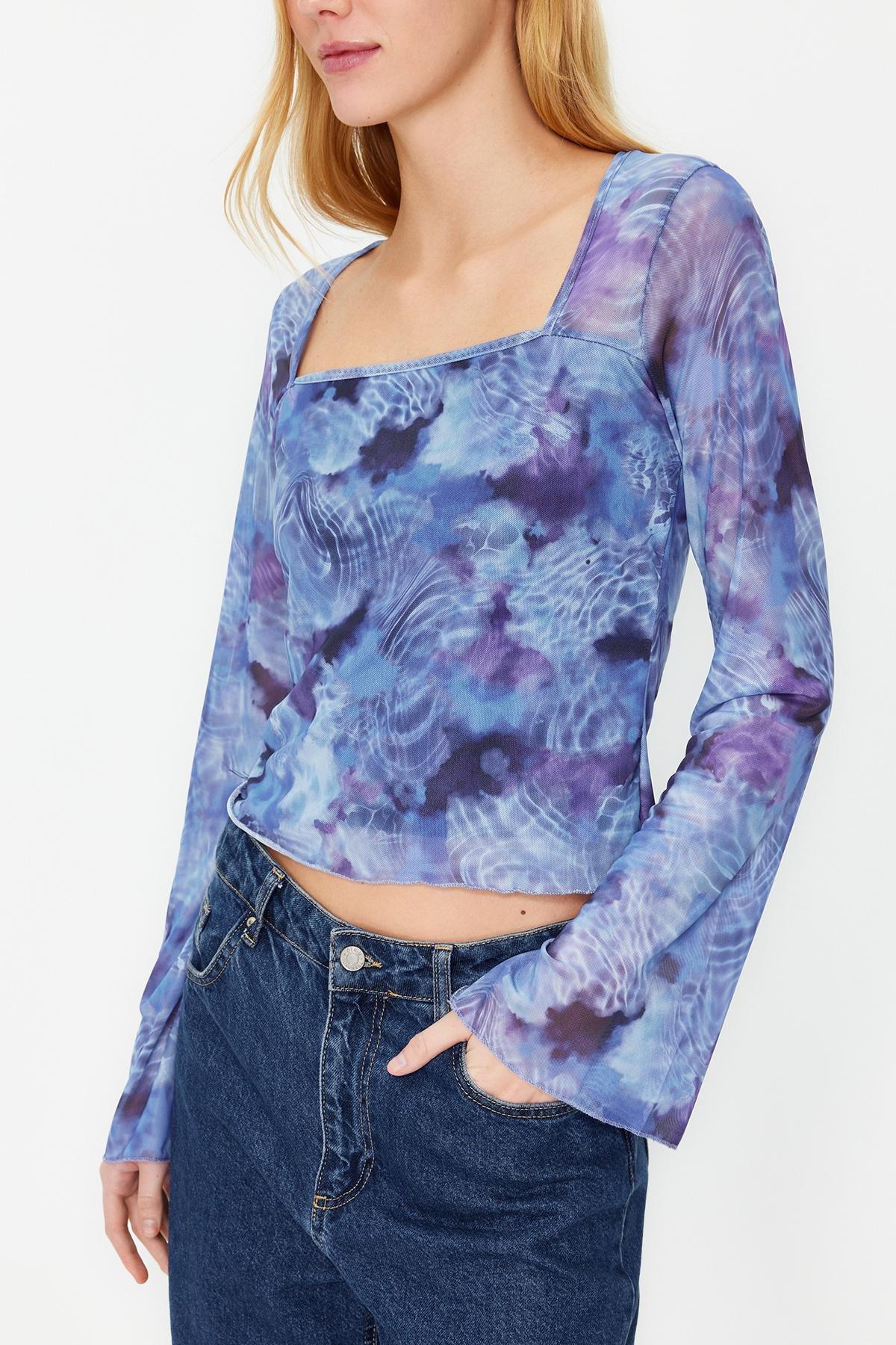 Multicolour Knitted Blouse, , large image number 3