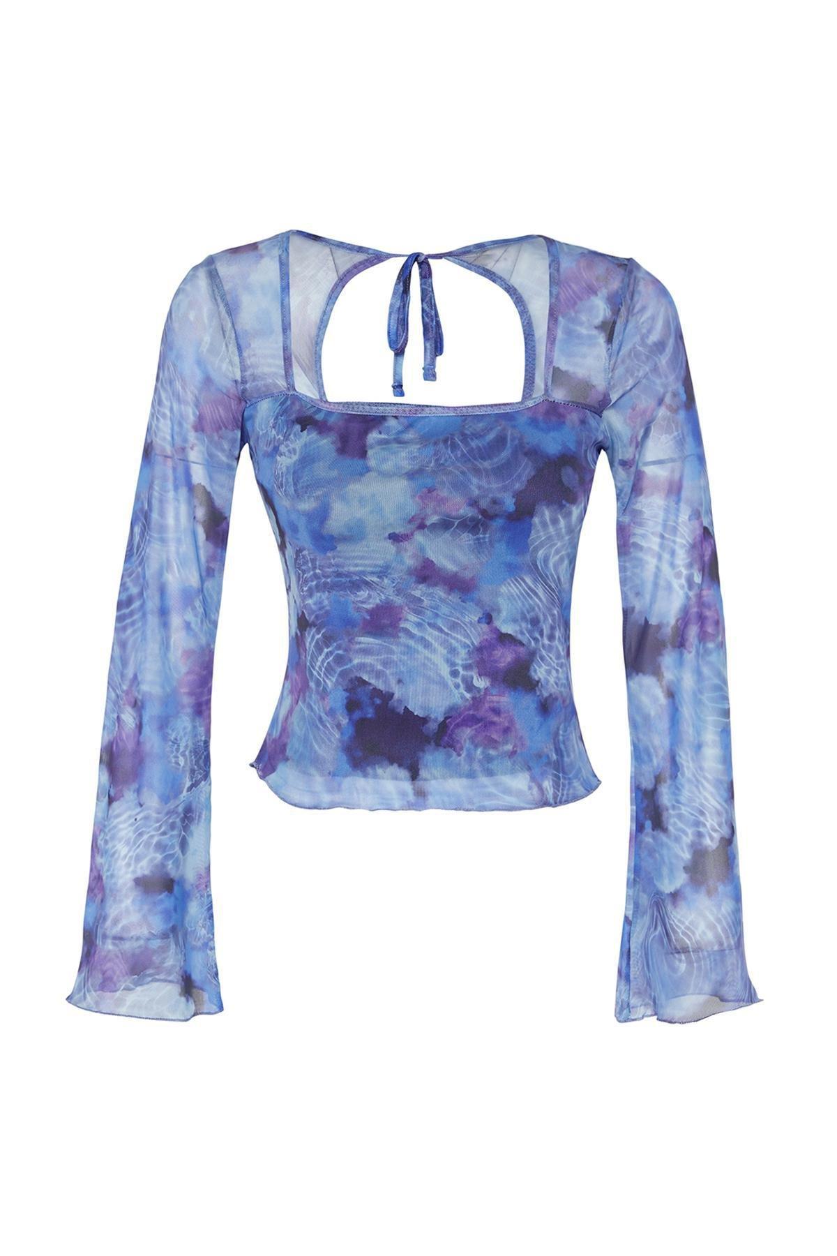Multicolour Knitted Blouse, , large image number 5